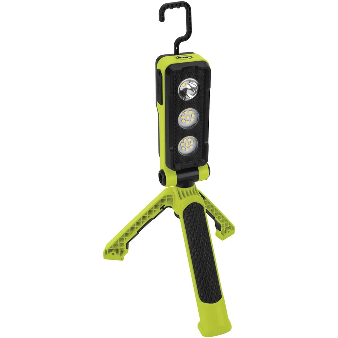 W2688 – PERFORM TOOL Work Light, Rectangular Free Standing Portable 1527 Lumens Combined/ 518 Lumens Spotlight/ 505 L...